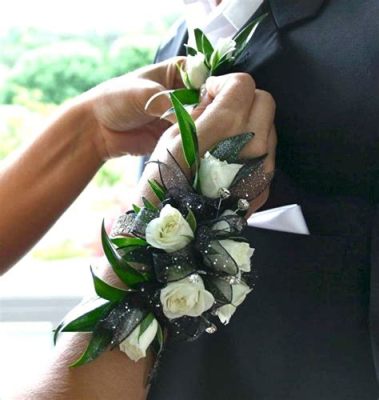 What are prom flowers called, and how do they influence the dance's atmosphere?